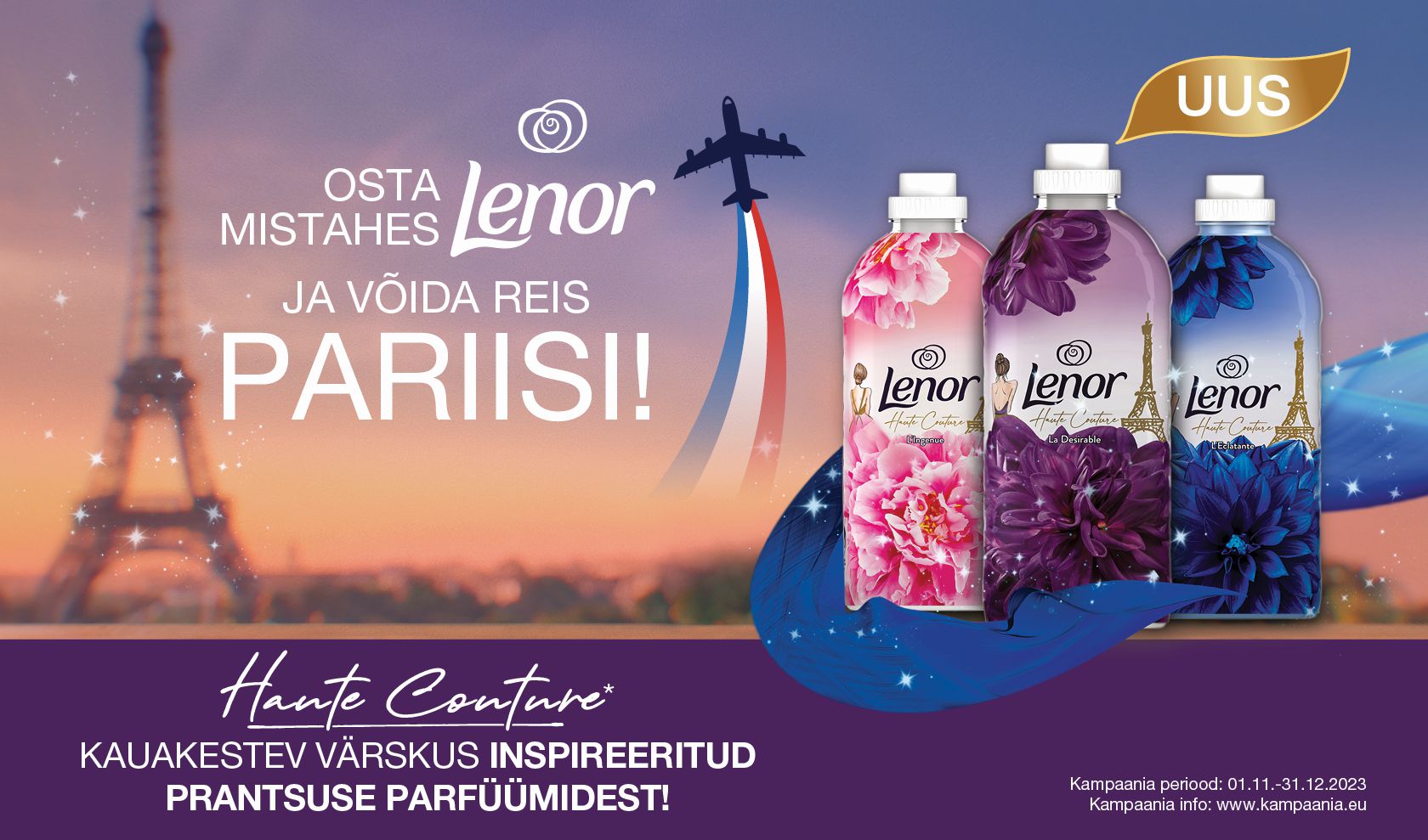 Lenor Couture - Võida reis kahele Pariisi! 