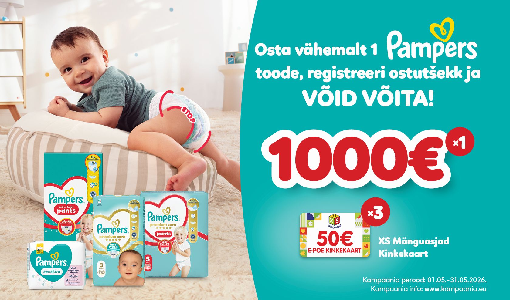 OSTA PAMPERS JA VÕIDA!