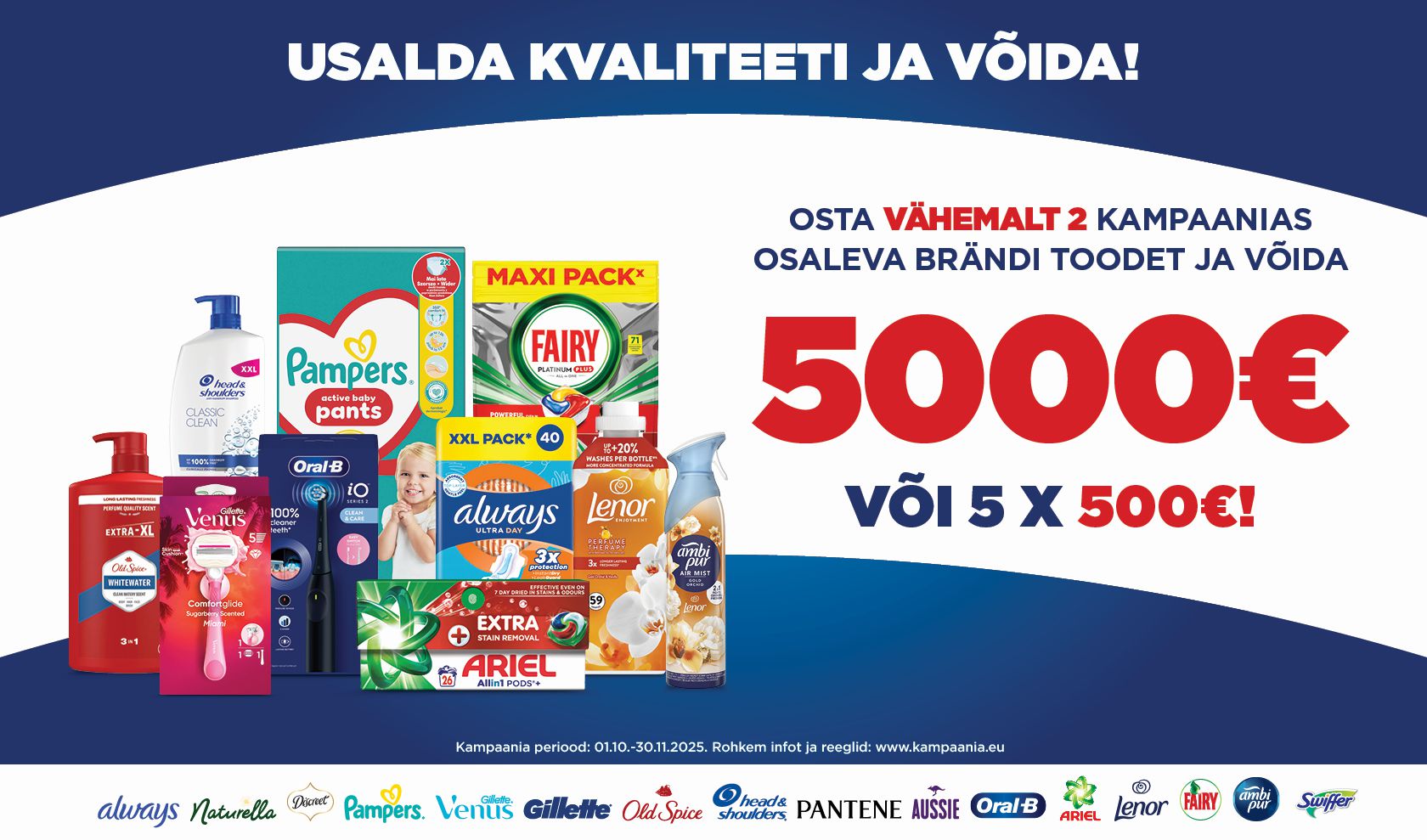 USALDA KVALITEETI JA VÕIDA! 