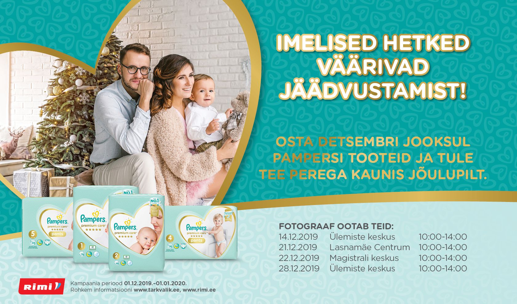 Kergelt jalga tõmmatavad Pampersi püksmähkmed!